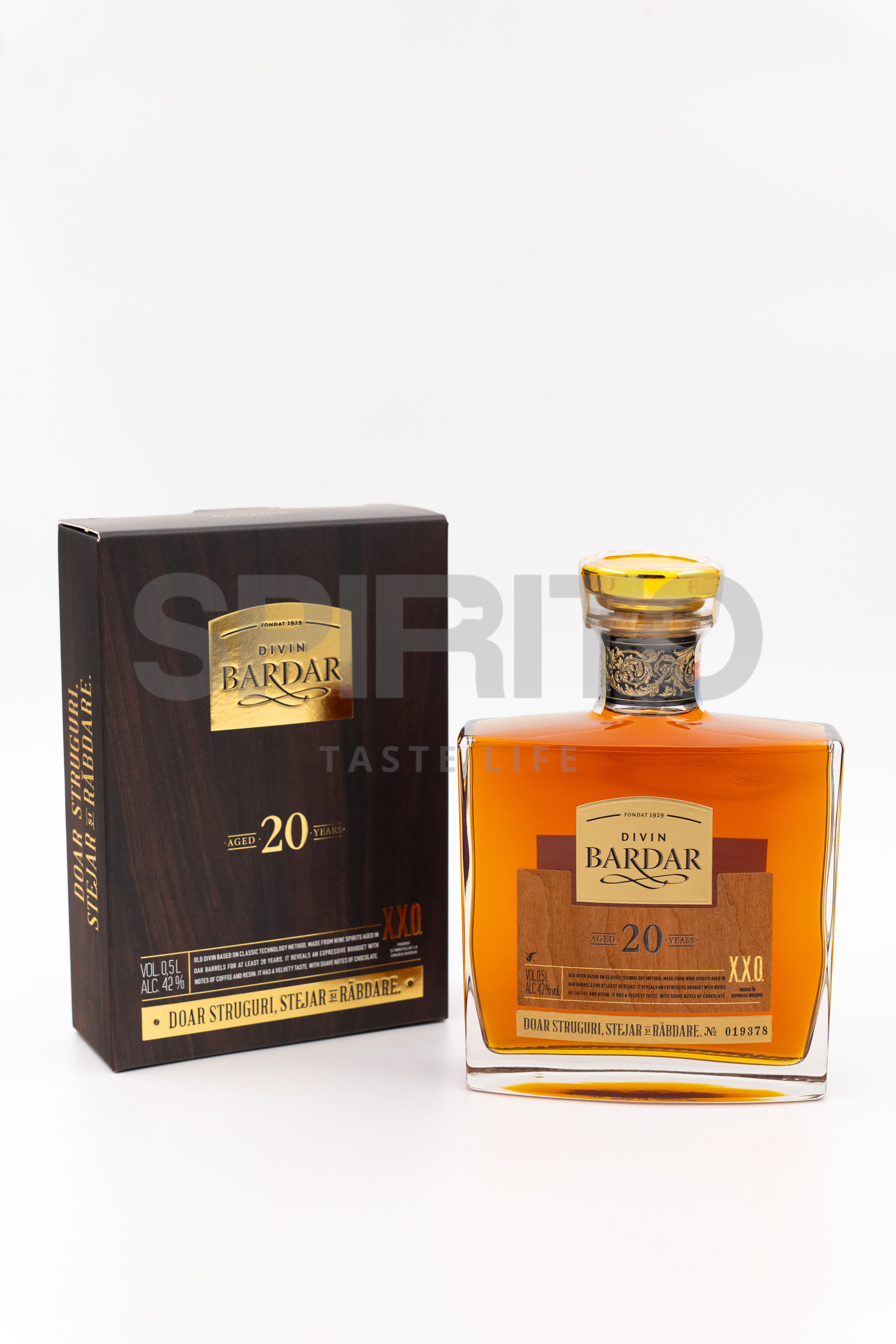 BARDAR XXO 20 YEARS 42% ALC 500 ML