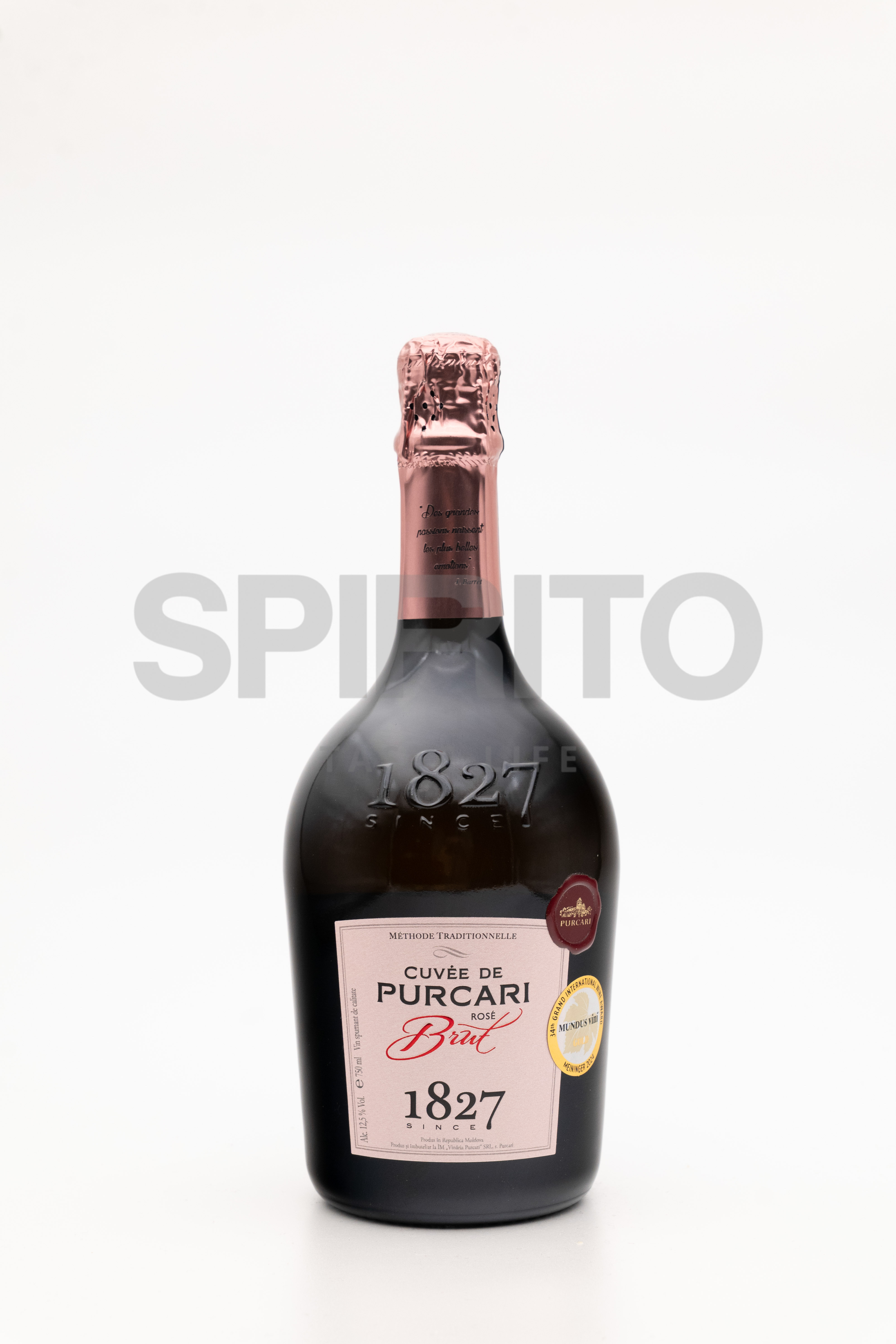 PURCARI 1827 CUVEE DE PURCARI ROSE BRUT 12,5% ALC 750 ML