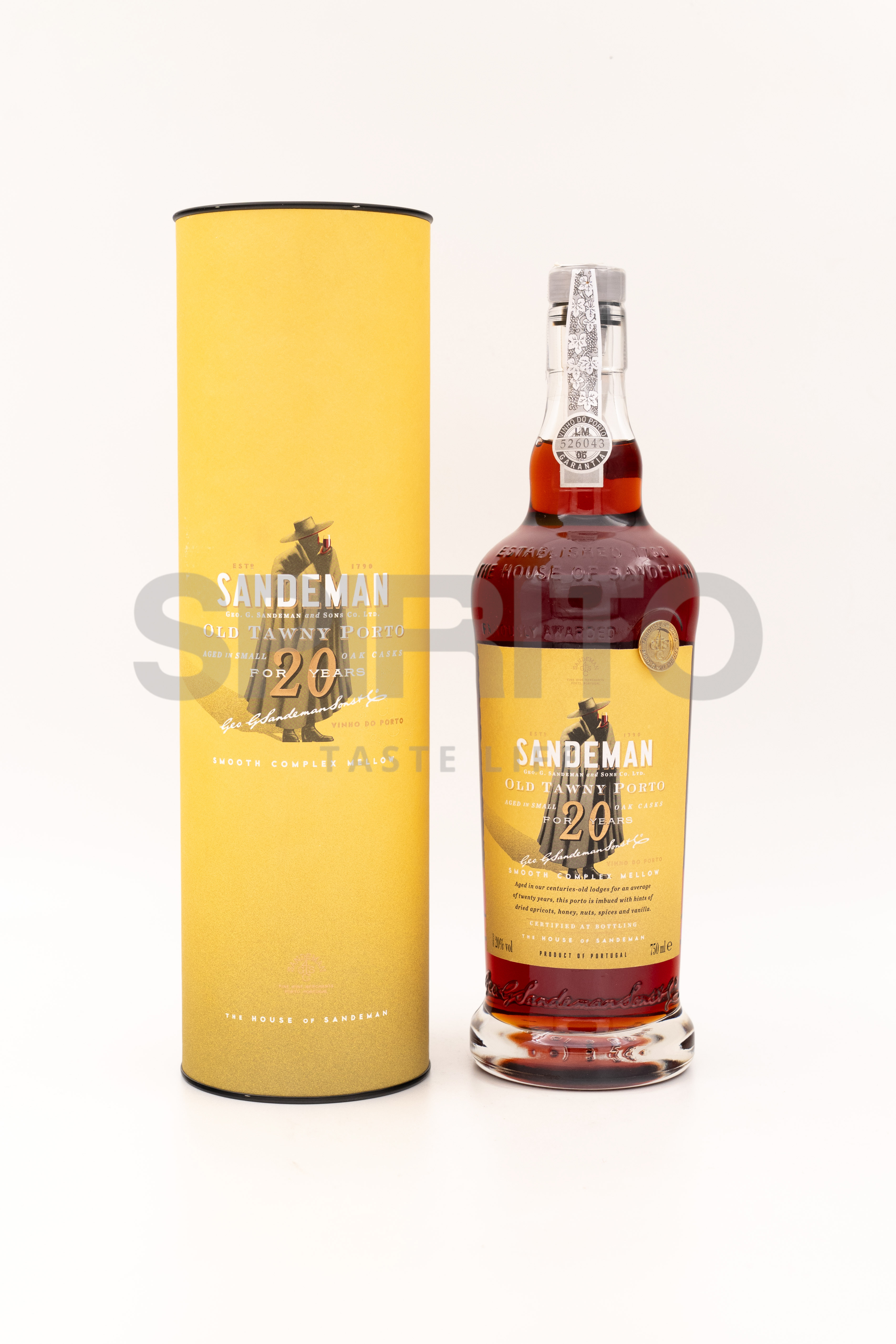SANDEMAN OLD TAWNY PORTO 20 YO 20% ALC 750 ML
