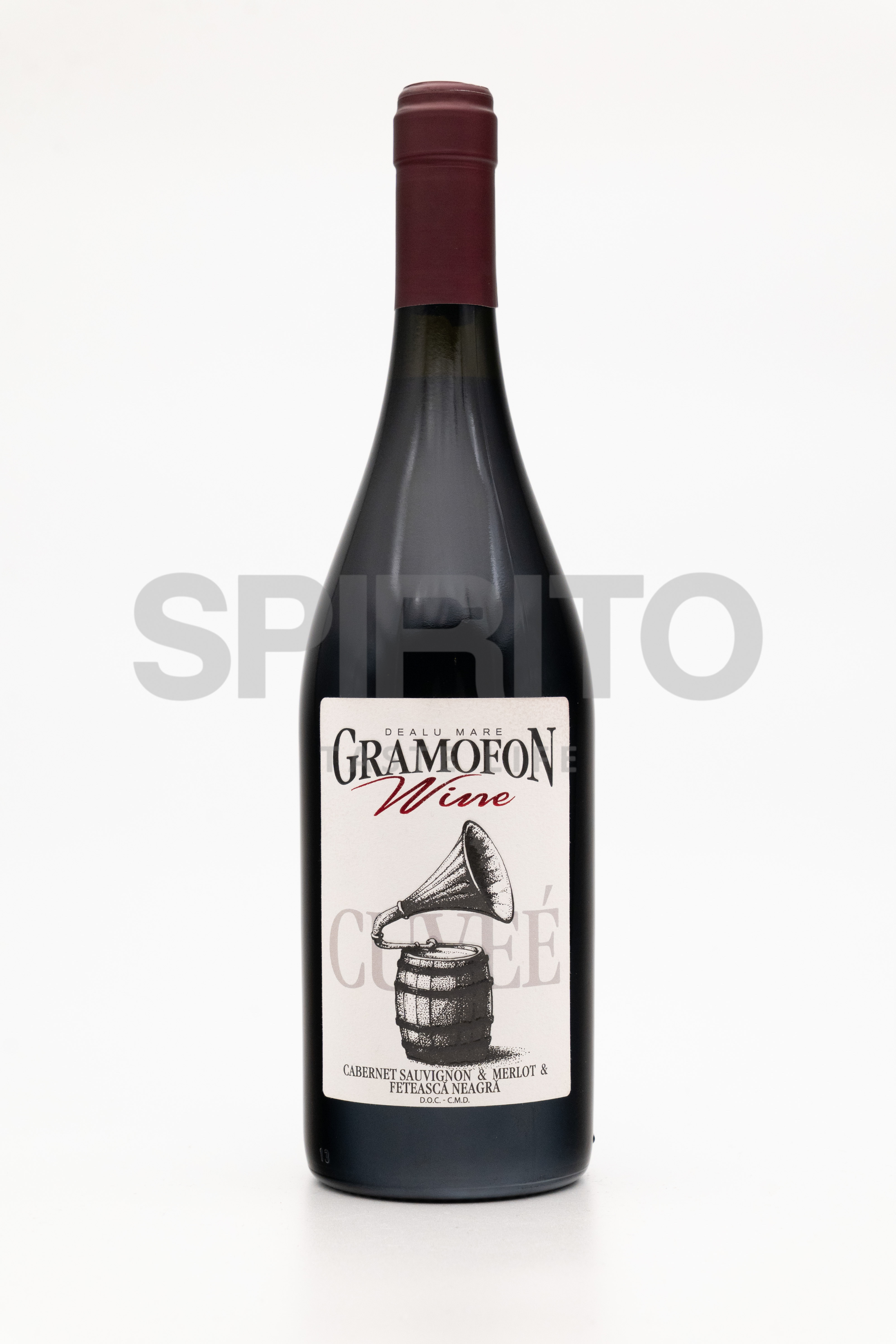 GRAMOFON CUVEE CABERNET SAUVIGNON & MERLOT & FETEASCA NEAGRA DOC 14,8% ALC 750 ML