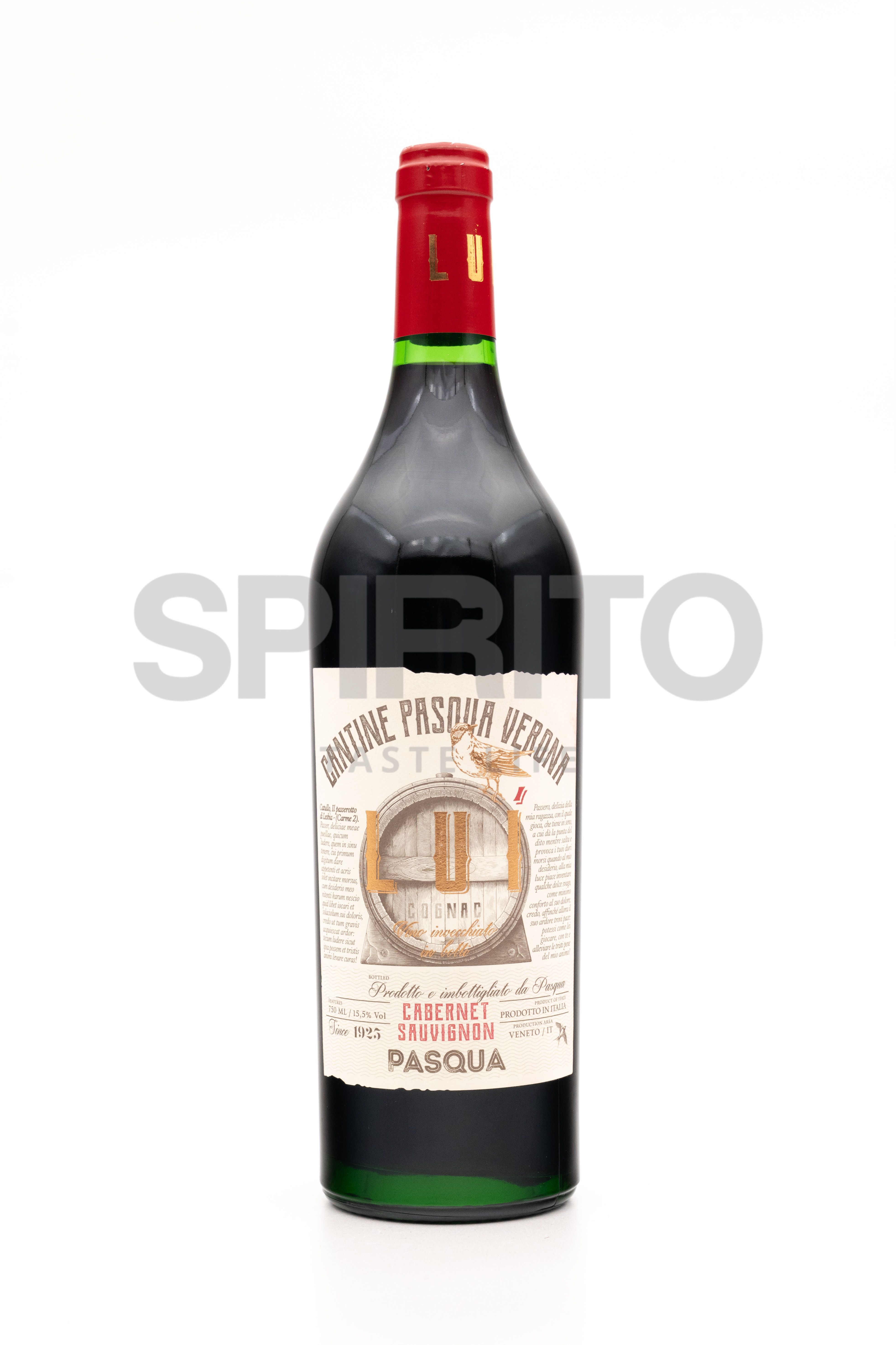 PASQUA LUI CABERNET SAUVIGNON IGT 15,5% ALC 750 ML