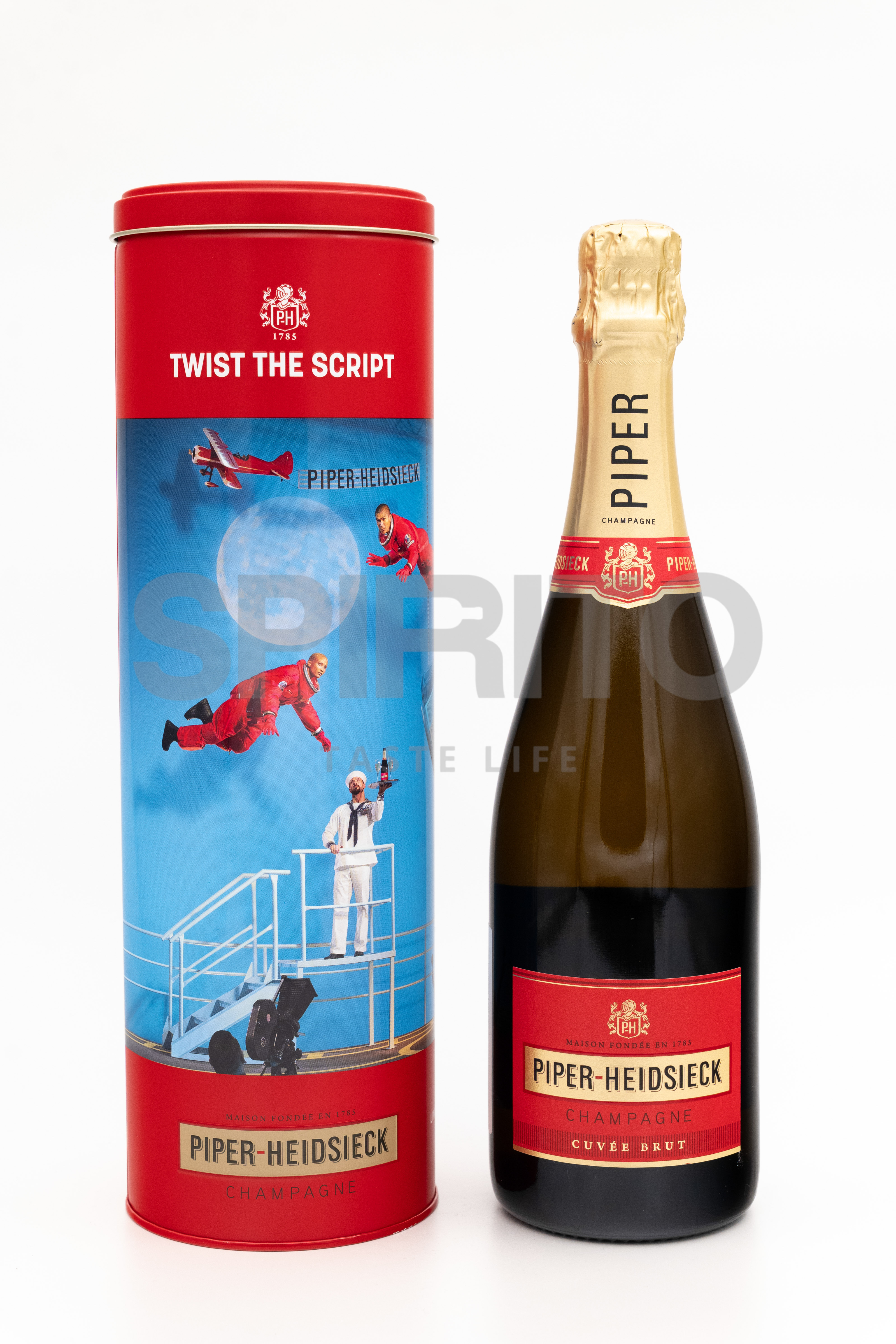 PIPER HEIDSIECK CUVEE BRUT METAL BOX 12% ALC 750 ML