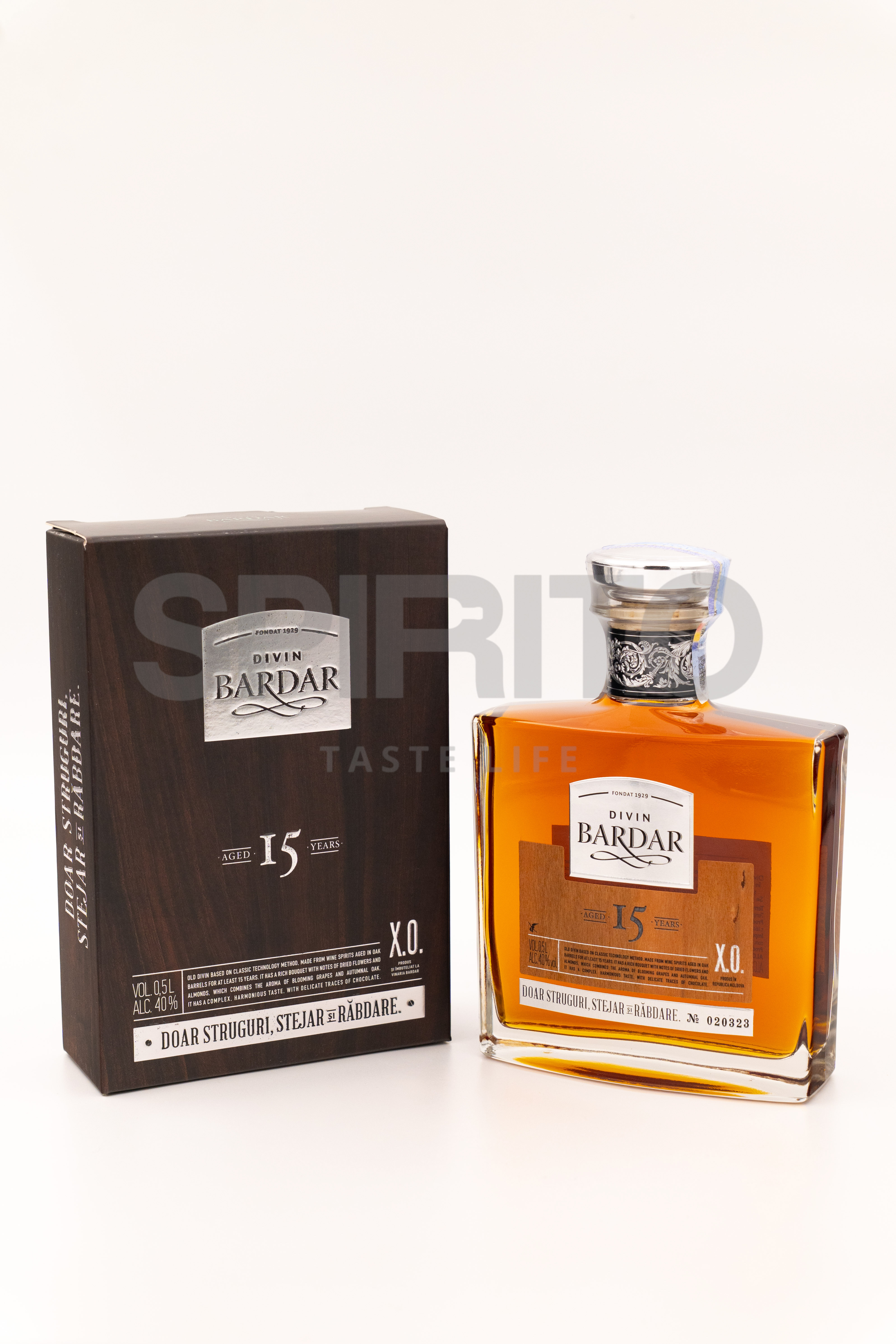 BARDAR XO 15 YEARS 40% ALC 500 ML