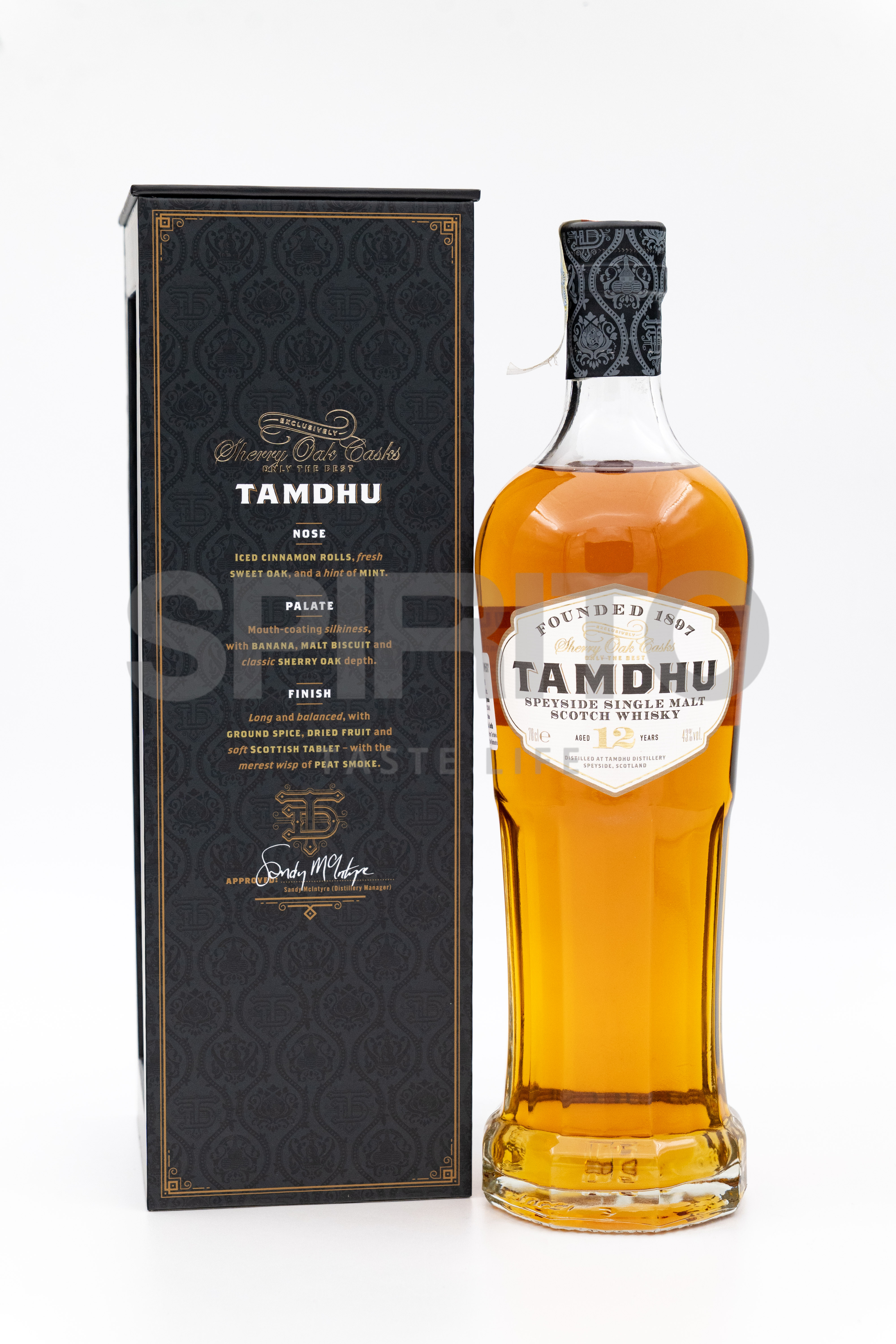 TAMDHU 12 YO 43% ALC 700 ML